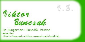 viktor buncsak business card